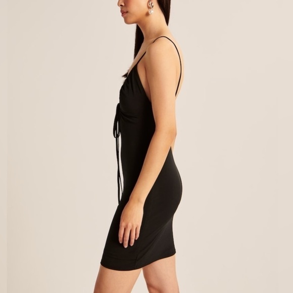 NWT-abercrombie Strappy Cutout Knit Mini Dress-XXS - Picture 3 of 8
